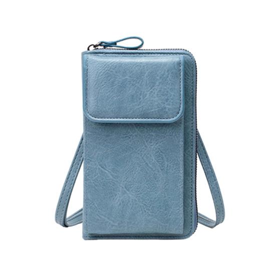 Women's Mobile Phone Bag Crossbody Wallet with Long Strap Small Shoulder Bag with Multiple Compartments for Daily Outings Travel Streets