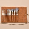 11Pcs Makeup Brush Set, Full Face Cosmetic Brushes with PU Storage Pouch