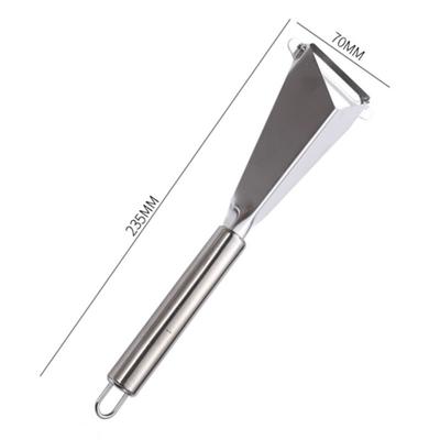 Треугольный нож для нарезки фруктов из пищевой нержавеющей стали, изделия ручной работы из фруктовых тарелок, треугольный станок для резки овощей, противоскользящие кухонные инструменты