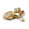 Set de Couteaux à Fromage - IBILI - 782750 - INOX - Marron - 21 x 21 x 4 cm