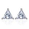 Triangle Zircon Stud Earrings Simple Zircon XINGX Geometric Triangle Earrings Fashion Ear Jewelry