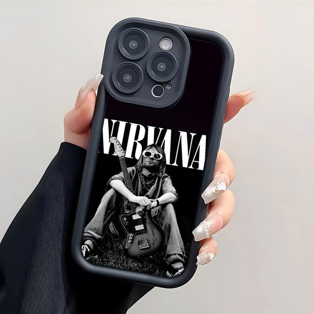 Чехол для телефона Rock Band N-Nirvana Для IPhone 17 Pro Max 15 Pro 16 14 Plus 12 13 Mini 11 Pro Ударопрочный чехол