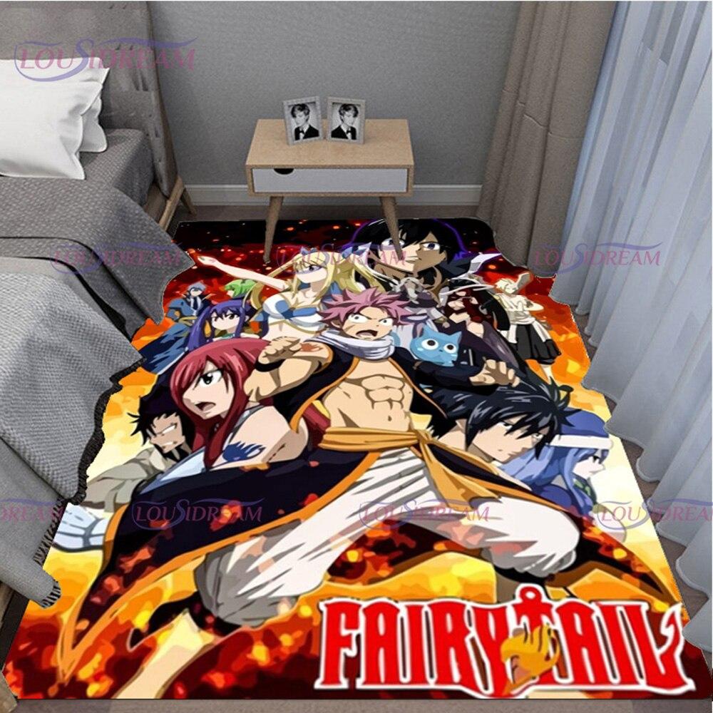 3D Printed Fairy Tail Carpet Rugs for Livingroom Anime Area Rug Bedroom Home Decoration Doormat Rugs Floor Mat Birthday Gift