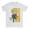 Mens Chibi Sanji T Shirts Ones Pieces Pure Cotton Clothes Leisure Short Sleeve Crewneck Tees Birthday Gift TShirt