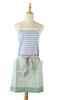 Friends Hill Short Apron Twin Border Blue
