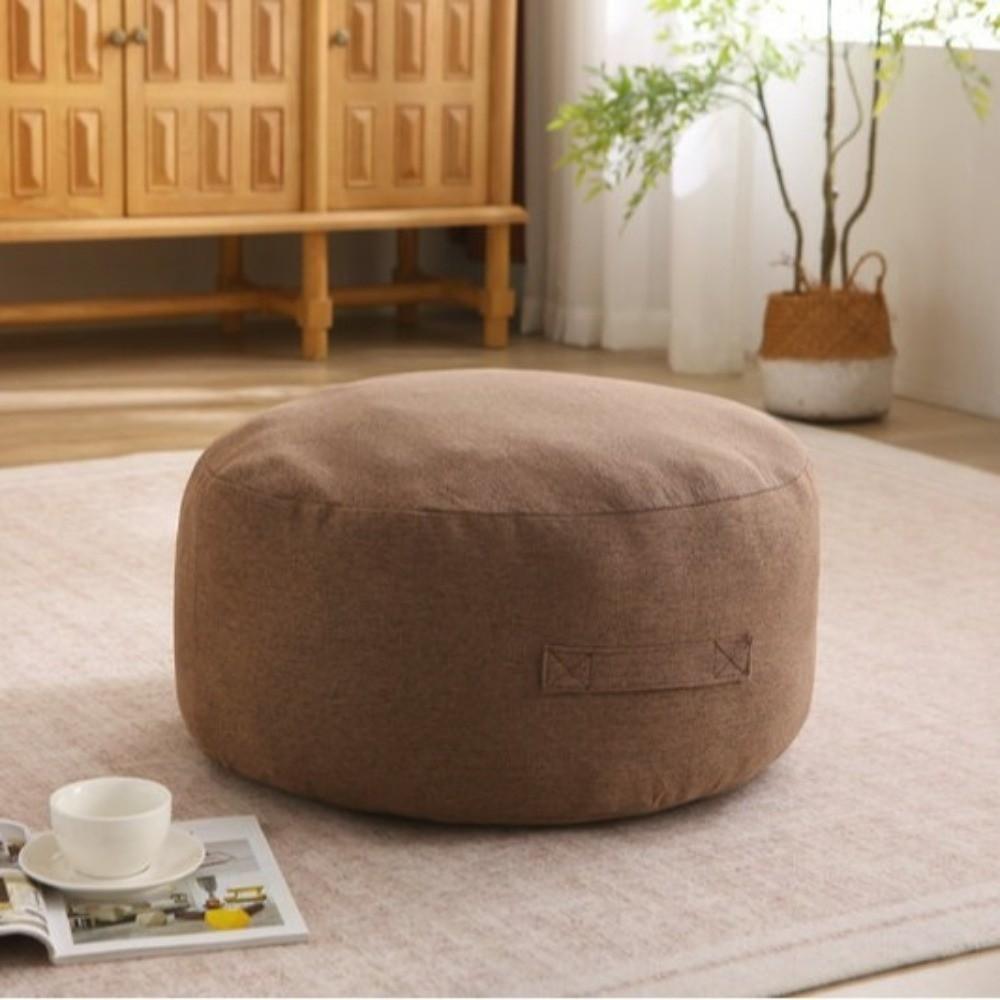 Large Capacity Round Seat Cushion Cover Large Opening Sofa Stool Cover For Living Room Home Use