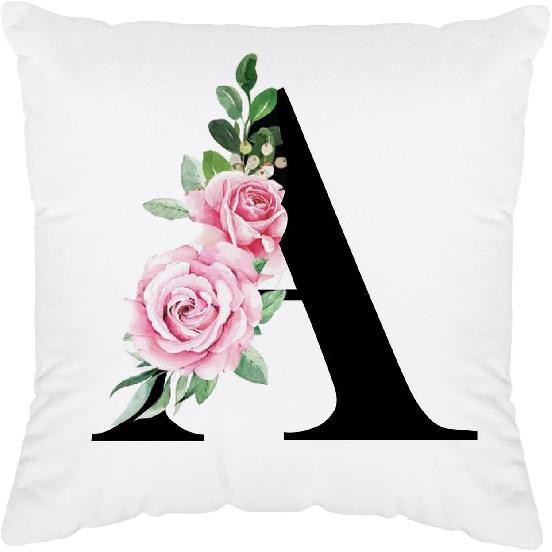 Initial Pillow Covers 18x18 - Monogram L Pillow Cover, Initial Letter Throw Pillow Cover, Monogram Pillow Case L, Monogrammed Gifts for Women, L