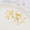 14K Gold Plated Silver Tone Beads: Thick Spacer & Flat DIY Bracelet Beads for Handmade Jewelry