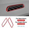 Car Air Outlet side of Instrument Trim For SEAT Ateca 5F 2016-2025 For Cupra Ateca 5F 2018-2025 Real Soft Carbon Fiber Sticker