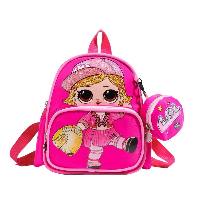 Kindergarten Baby Schoolbag Cartoon Animation Foreign Style Printing Boys And Girls Backpack Children'S Backpack Tide