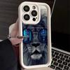 Ae86 Lion Black Design Art Защитные чехлы для телефонов для Samsung S24 S23 S22 Ultra A15 A14 S21 FE A54 A12 A25 A35 A53 Ангельские глазки Задняя крышка из ТПУ