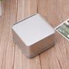 9x9cm Small Metal Tin Silver Storage Box for Case Organizer For Money Coin Candy