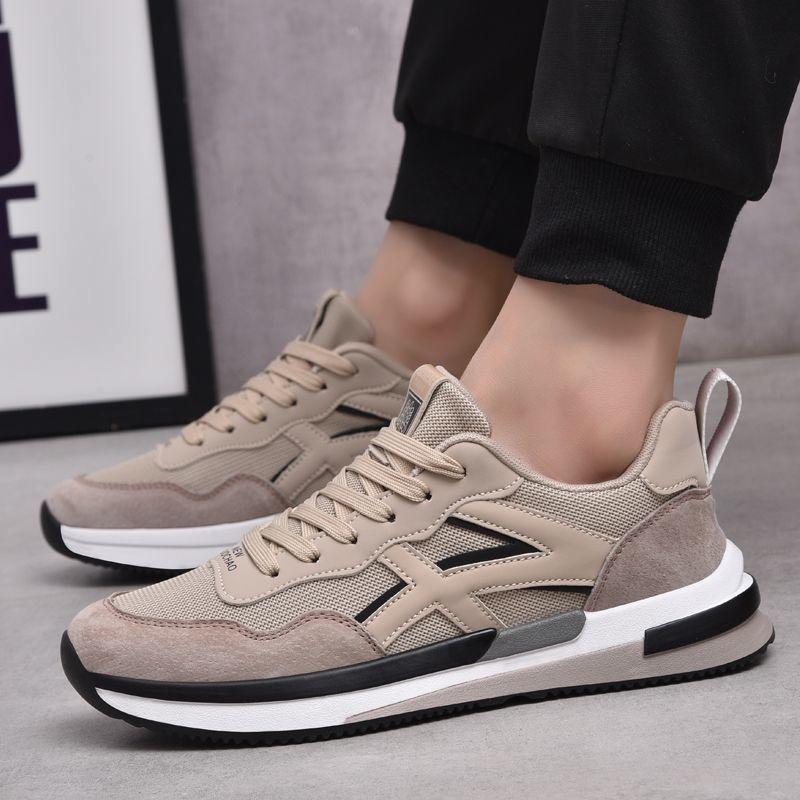 Men's New Breathable Lightweight Running Shoes, Soft Sole Casual Athletic Sneakers, Trendy Walking Shoes for Students and Young Men