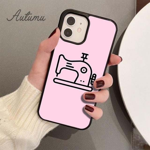 Чехол для телефона с мультяшной швейной машинкой для iPhone 11, 12, 13, 14 Pro Max mini X XR XS SE 2020 5 6S 7 8 Plus, чехол для Samsung Galaxy S21 S22