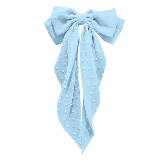 Лента с кисточкой, жаккардовый декор, весенняя заколка для волос, Нескользящая элегантная двойная большая бант, декор, заколка для волос для девочек, аксессуары для волос