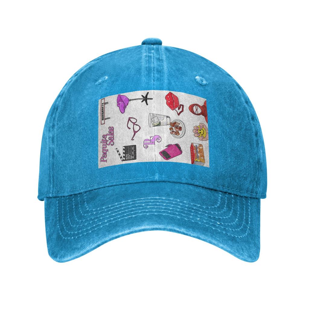 Paquita Salas Stuff Denim Fabric Cap Casual Baseball Caps Adjustable Hat Summer Unisex Baseball Hats