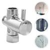 Three Function 3 Way Shower Head Diverter Valve G1/2 Shower Tap Connector Bathroom