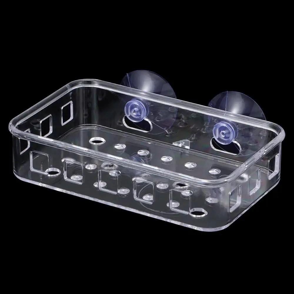 Transparent Soap Drying Rack Keep Soap Dry Sponge Rack Suction Cup Soap Dish Shower Use