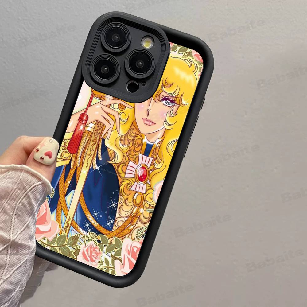Classic Anime The Rose Of Versailles Phone Case For IPhone 17 16 15 14 13 12 11 Pro Max Mini Plus Soft TPU Back Cover