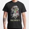 Cool Tees Video Games Round Collar Tshirt Pure Cotton Graphic Printed Clothes Final Fantasy All Ff Pixel Sprite Unisexs Shirt X