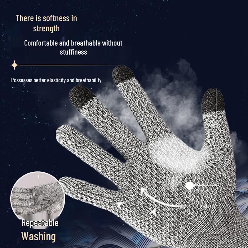 HPPE Level 5 Cut Resistant Touchscreen Work Gloves