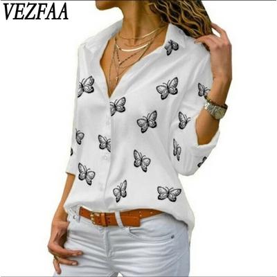 Женская мода повседневная весна-осень однотонные принты с длинным рукавом и воротником-поло блузки и рубашки