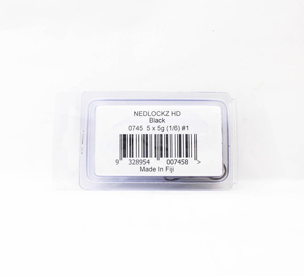 Tackle Tactics TT Nedlockz HD Jig Head Black 1/6 Oz 1 5/pack (7458)