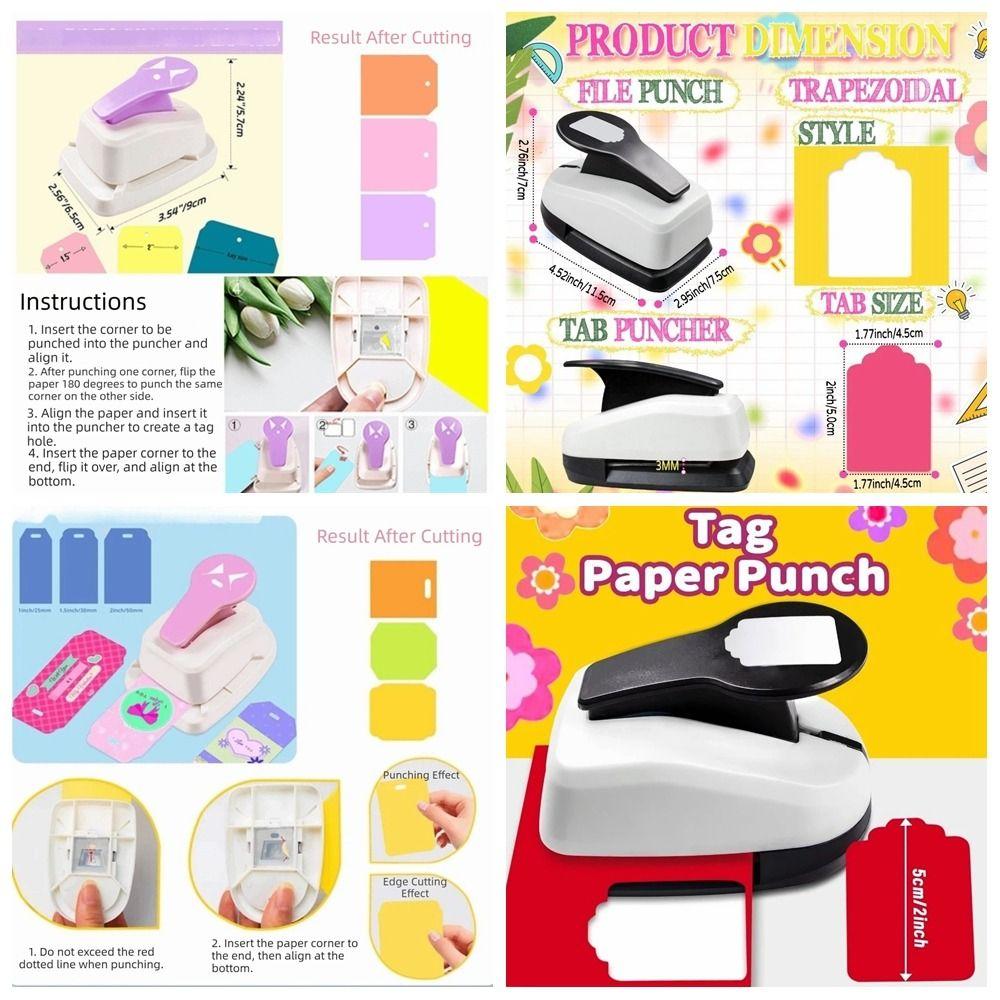 Precision Paper Hole Puncher Square Punch Corner Cutter DIY Tag Maker  Paper Craft