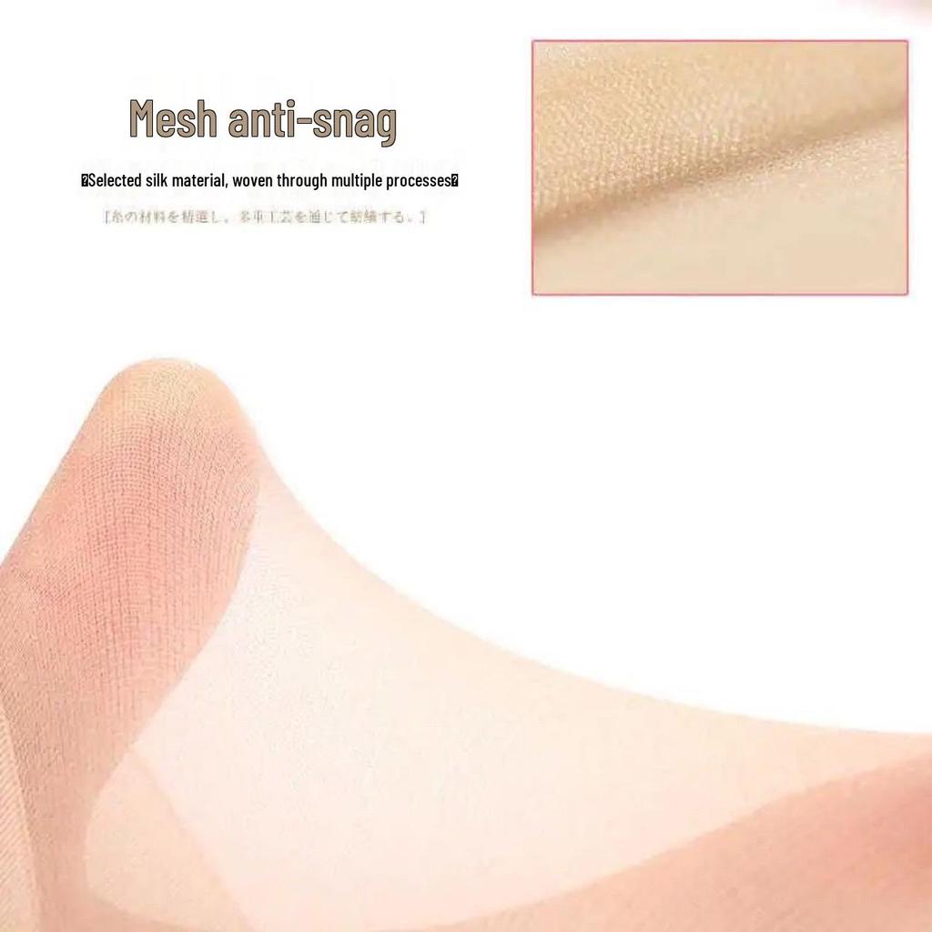 Ultra-Thin Transparent Silicone Anti-Slip Crystal Pantyhose Mid-Tube Socks