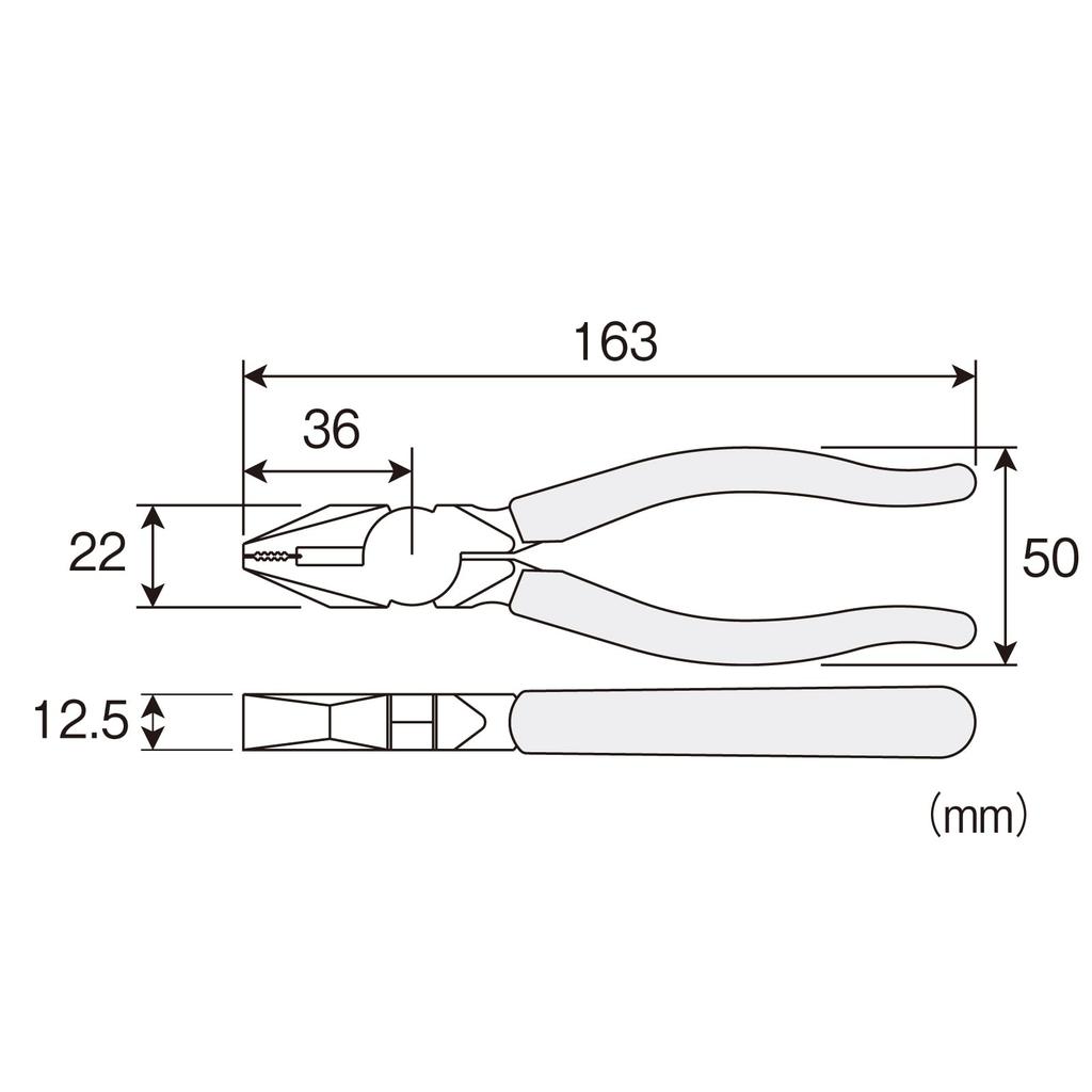 HOZAN Pliers, Versatile All-Purpose Pliers for Electrician Skills Exams, P-43-150