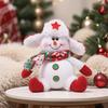 Еженедельные новые рождественские украшения: Мультяшные куклы Санты и Снеговика для украшения елки