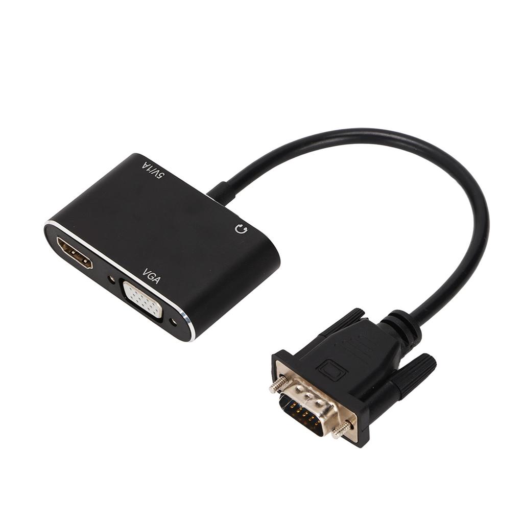 Разветвитель 2 в 1 VGA на VGA Адаптер Мультимедийного Интерфейса Высокой Четкости Высокое Разрешение Стабильные Компьютерные Аксессуары