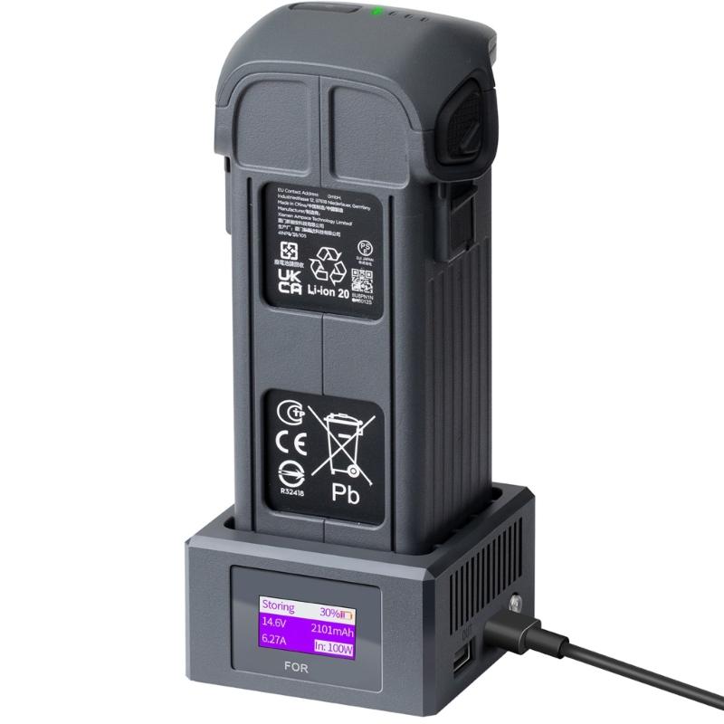 Intelligent Drones Battery Chargers with Color Screen Fast Charging Hub Intelligent Control Safety Features for 4Pro Photography