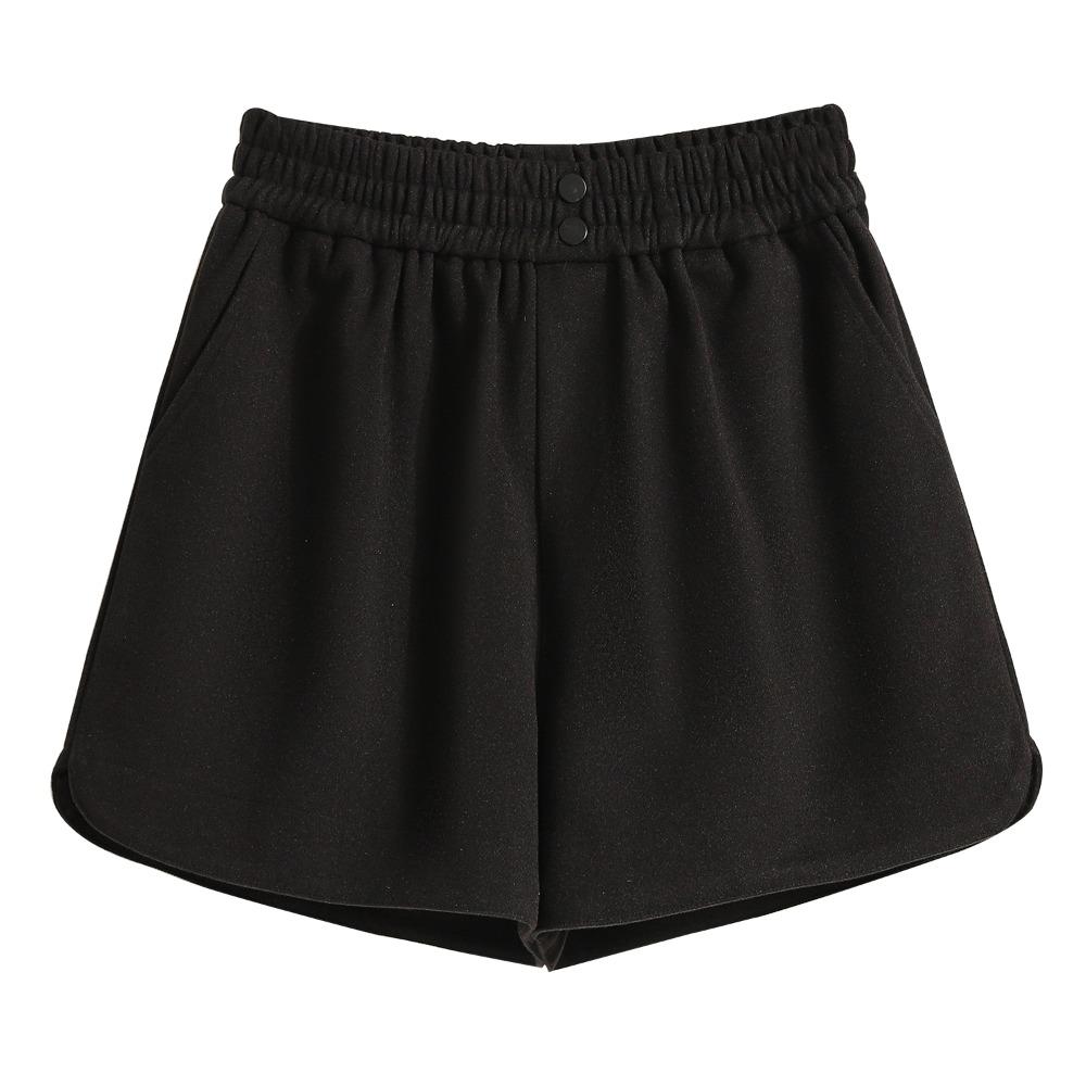 DIMANAF Plus Size 2025 New Winter Women Shorts Pants Loose Casual Short Pants Elastic Waist Fashion Lady Thick