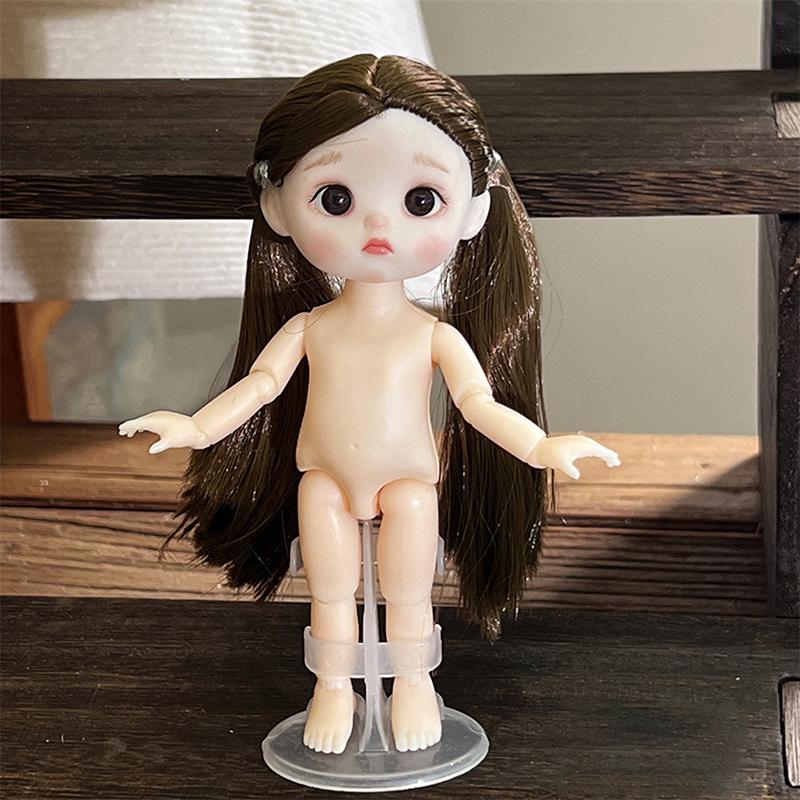 1 dona 16 sm li turli ifodalarga ega qo'g'irchoq, chiroyli 1/8 BJD qo'g'irchoq, 13 bo'g'imli harakatlanuvchi qo'g'irchoq qiz o'yinchoq