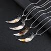 Men's Wolf Tooth Pendant Necklace - Hip Hop Student Style, Retro Long Sweater Chain Accessory