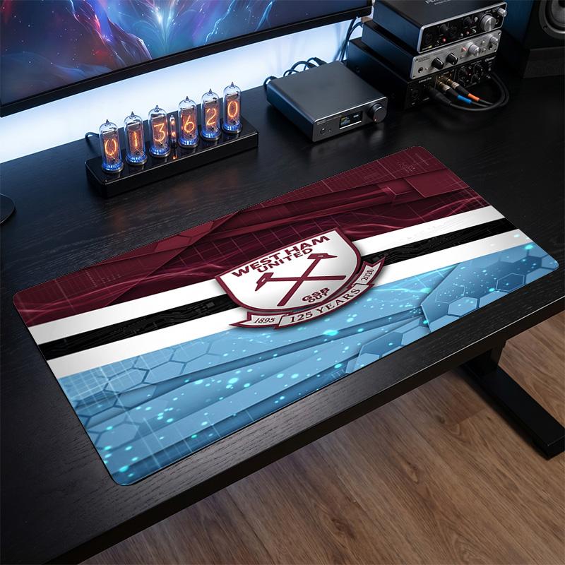 West Ham United Футбольный Принт Большой Коврик для Мыши, Противоскользящий Расширенный Игровой Коврик для Стола для Офиса Дома