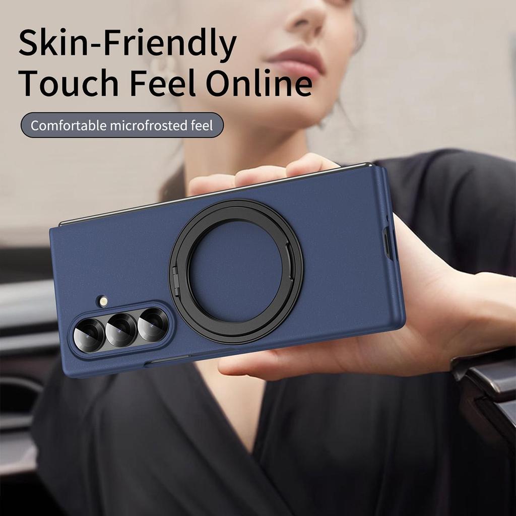 For Samsung Galaxy Z Fold4 5 6 7 8 Wide /Z Fold8 Ultra Hard PC Shockproof Phone Case Kickstand Holder Full Body Protective Cover With Screen Protector
