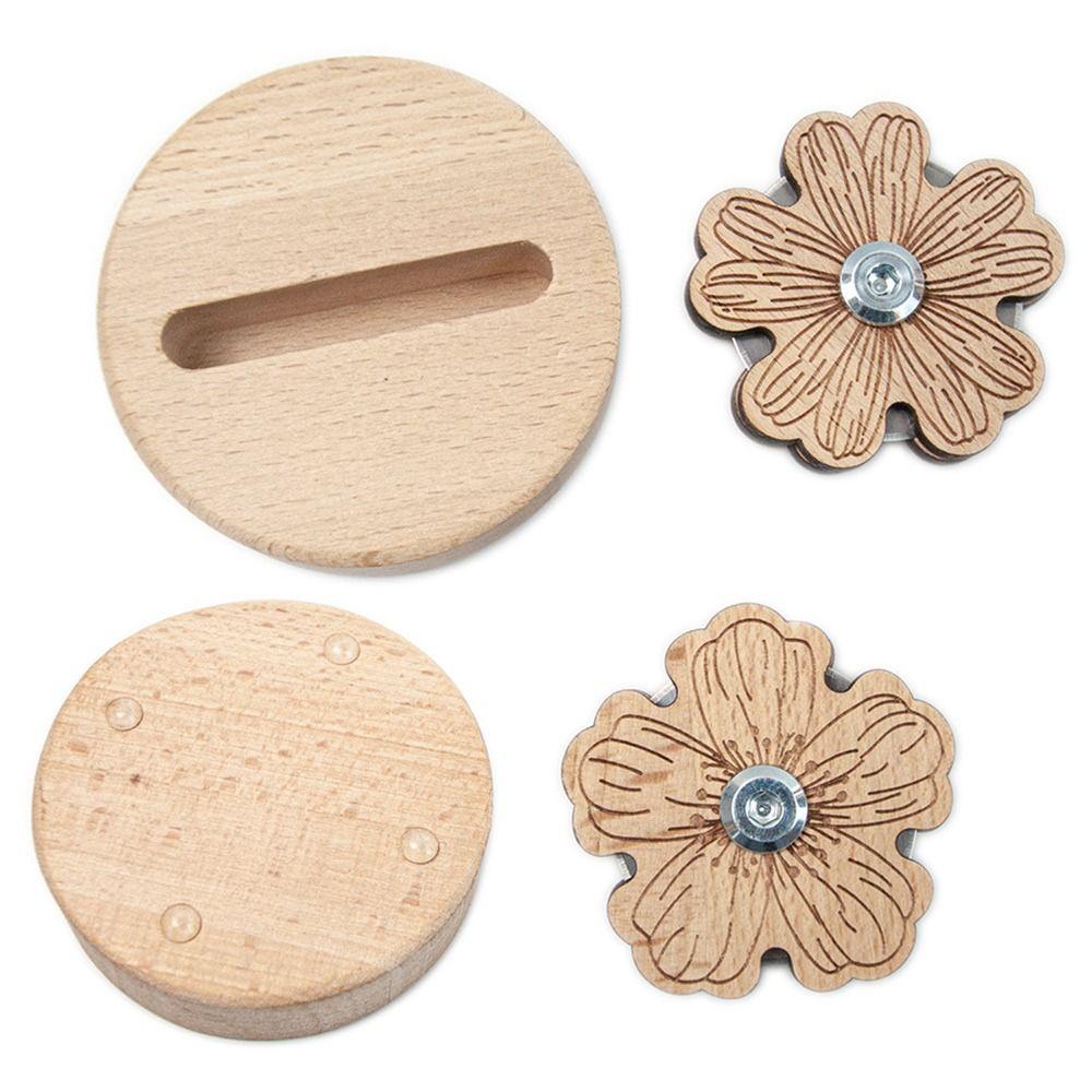 Швейные аксессуары Нитеобрезатель Резьба Лепесток Нитевдеватели для шитья Деревянный Нитеобрезатель Резак