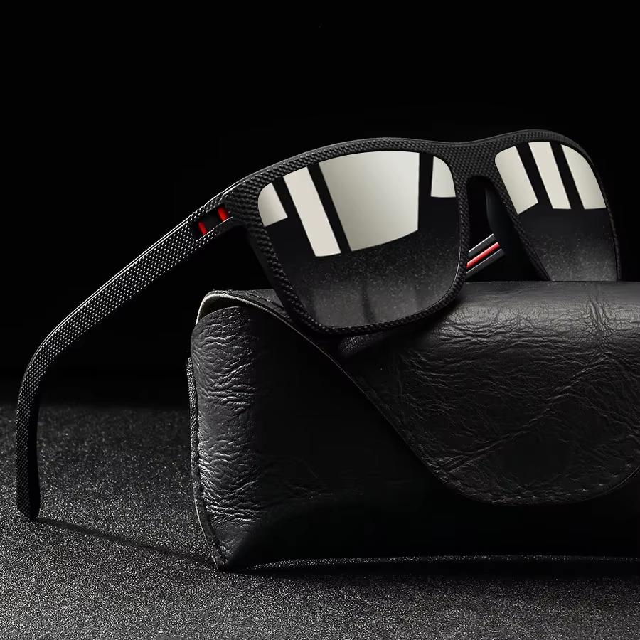 Модные квадратные солнцезащитные очки UV400 Мужские Женские Вождение Рыбалка Красочные Трендовые Легкие Уличные Очки