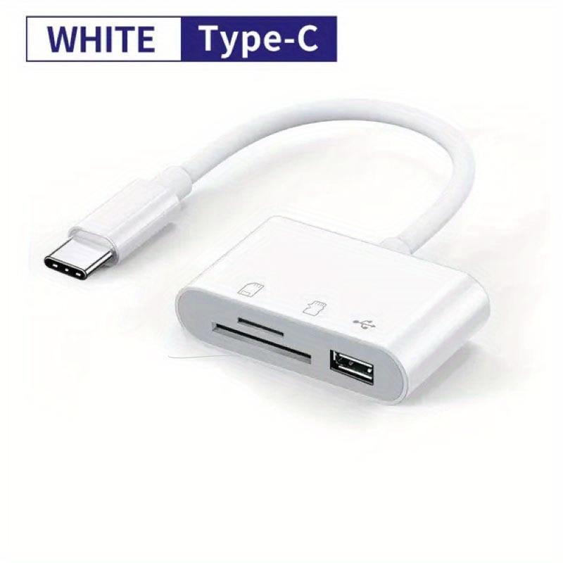 Адаптер USB Type-C 3 в 1, кардридер TF SD, USB-конвертер