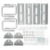 Galvanized Swivel Bunk Bracket Kit Adjustable Sturdy Construction for 3x3 Boat Trailer Cross Member