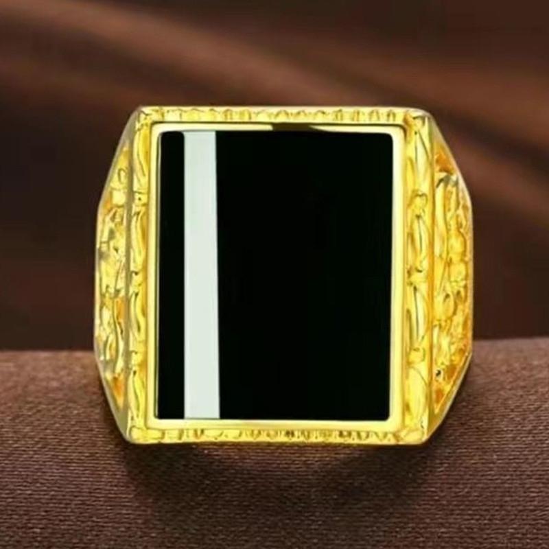 Distinctive Brass Goldplated Open Ring Embellished With Elegant Gemstone For Fashion Lovers