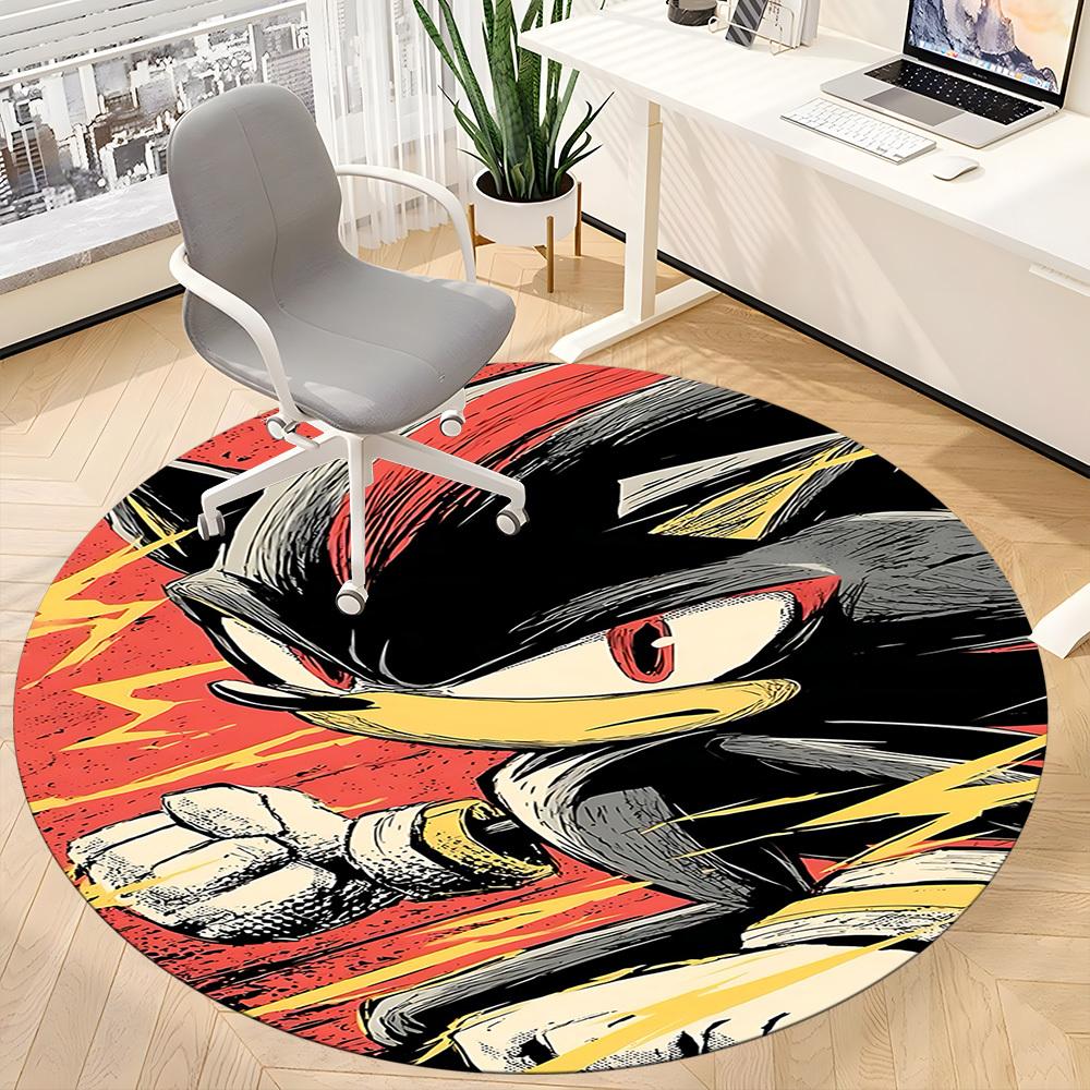 Speed S-Sonic Office Round Area Rug, Indoor Mat Suitable For Office, Under Office Chairs Bedroom Living Room Home Decor, DT1212088