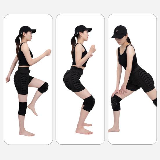 Спортивное защитное снаряжение для ягодиц на коленях Мягкая противоударная защита для ягодиц на коленях Гибкая дышащая эластичная катание на лыжах Катание на коньках Сноубординг Скейтбординг