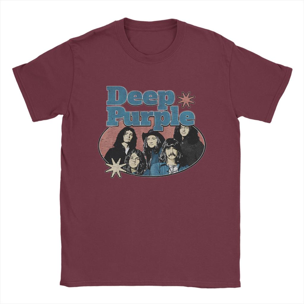 Band Deep Purple Art T Shirt Summer  Pure Cotton TShirts For Adult Harajuku Casual Tshirt ShortSleeved Vintage Clothes