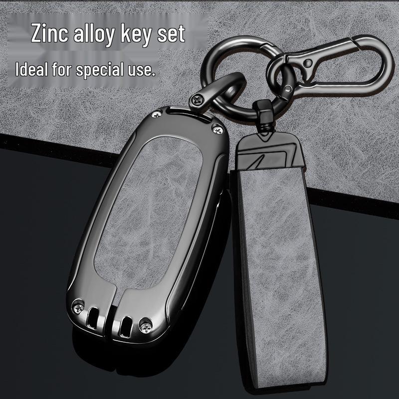 Чехол для ключа L9/L8/L7MAX: Премиальный металлический корпус, защита на одну пряжку для мужских ключей от машины
