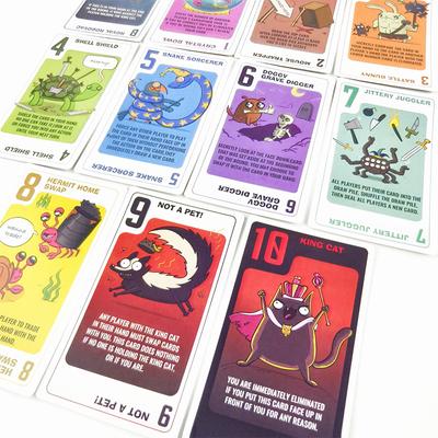Power Hungry Pets Карточная игра Стратегические карточные игры для семейной вечеринки Настольная игра Карточная игра для вечеринки Сложная стратегическая игра