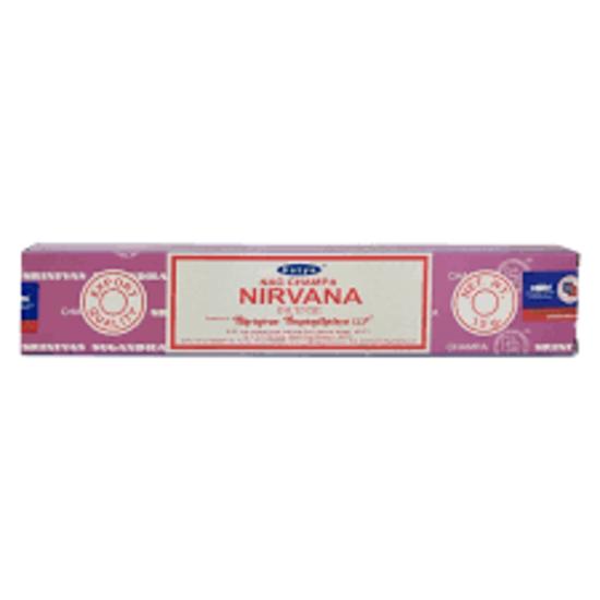 Satya Ароматические палочки Nag Champa Nirvana Agarbatti 180 грамм коробка | 12 упаковок по 15 грамм в коробке | Экспортное качество