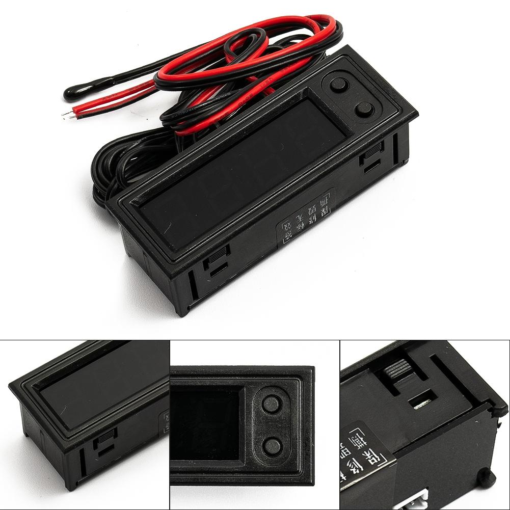 Часы автомобильный вольтметр светодиодный цифровой дисплей PP DC 5-27 В для помещений 1 шт. Красный 12 В